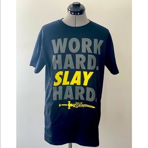 Son Of Zorn - Funko - T-Shirt Black - Work hard. Slay hard. - Size Medium